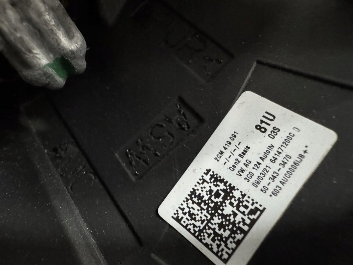 VOLANT ORDINAIRE EN BON ÉTAT 3G0124 VW TRANSPORTER T6.1 T61 19-24R