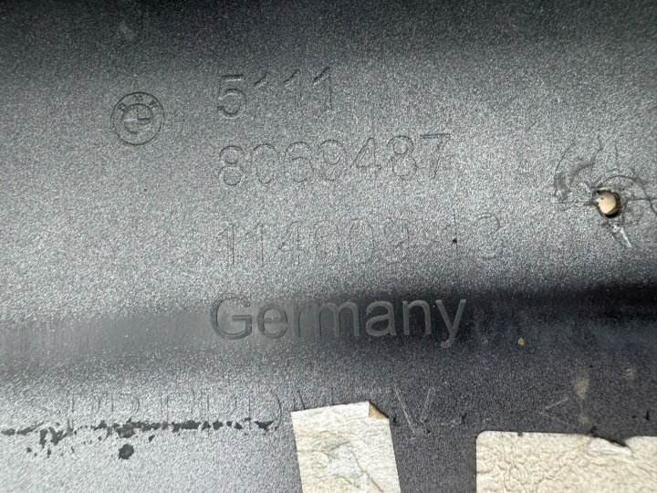 BMW 2 PIÈCES F39 17R- PROTECTION DOUBLURE PARE-CHOCS AVANT AVANT 51118069487