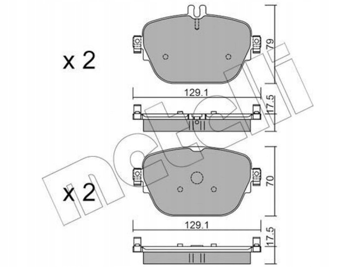 22-1138-0 ZAPATAS PARTE TRASERA MERCEDES CLASE E S213 3.5 16- 