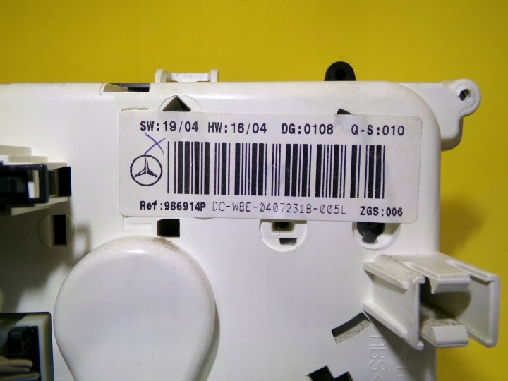 PANNEAU COMMANDE CONDUIT D'AIR CLIMATISATION MERCEDES-BENZ A W169 986914P NR89