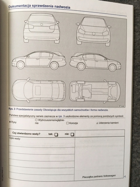 VW GOLF PASSAT POLO LIBRO DE MANTENIMIENTO PRZEGLADOW 05-2013 ORIGINAL PEGADURA 