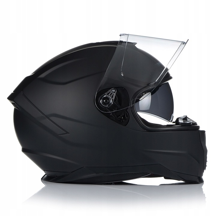 CASCO PARA MOTOCICLETA NAXA F28/B NEGRO MATT + TAPAOBJETIVO 