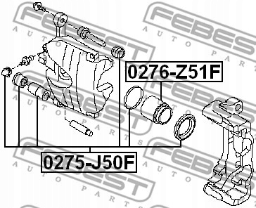 JUEGO DE REPARACIÓN SOPORTE DE FRENADO PARTE DELANTERA INFINITI M37 