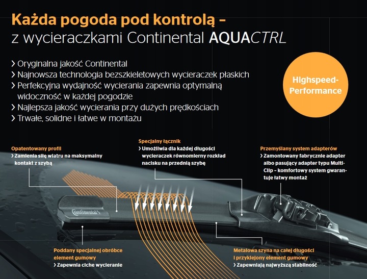 ESCOBILLAS CONTINENTAL AQUA CTRL AUDI A4 B8 B9 Q3 A5 A6 C7 C8 A7 TT 