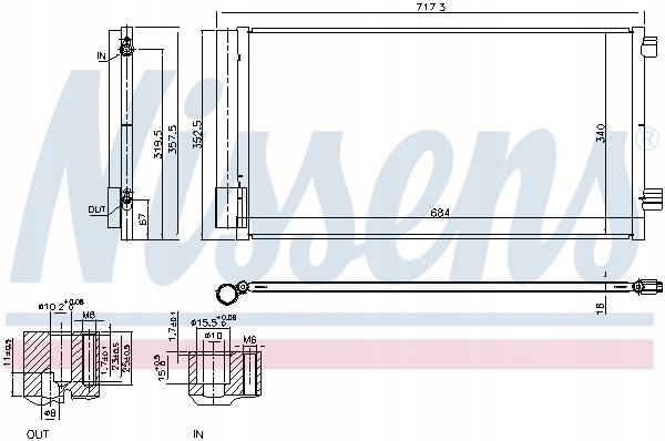 DÉSHYDRATEUR CLIMATISATION FIAT 500X JEEP RENEGADE 1.6 1.6D 07.14-