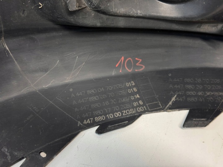 MERCEDES VITO VIANO W447 PARE-CHOCS AVANT AVANT A4478850425