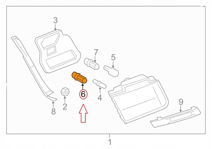 PRISE AMPOULES BMW X5 E70 63216943037 OEM