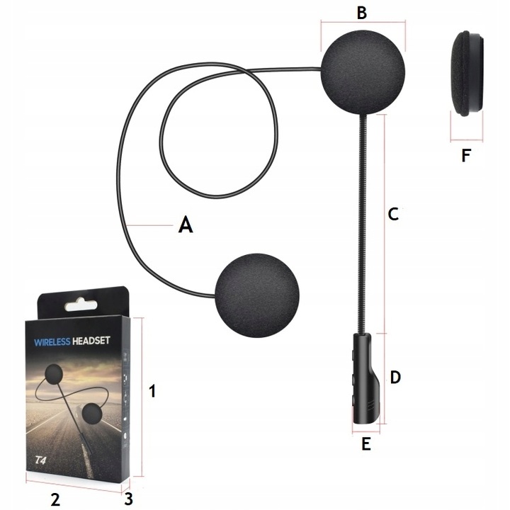 SLUCHAWKI BLUETOOTH CASCO MOTOCICLETA PARA CASCO MUZYKA 