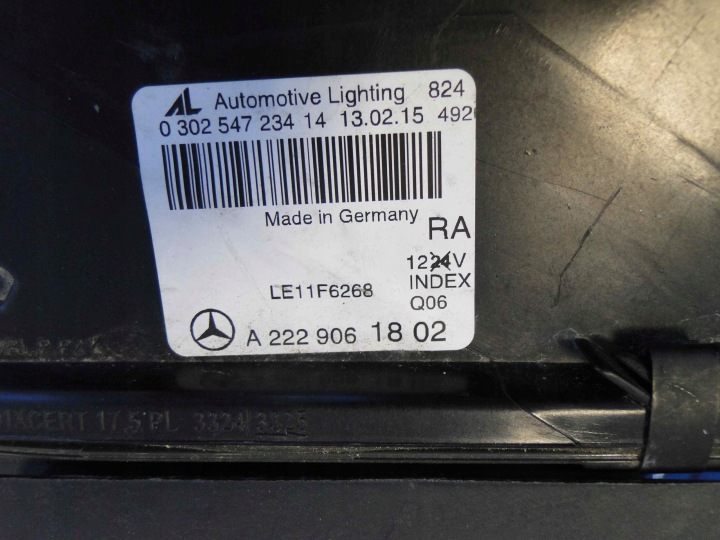 MERCEDES AVEC W222 222 PHARE DROITE LED ILS CAMÉRA USA