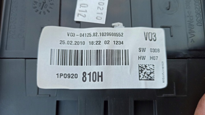 SEAT OE 1P0920810H