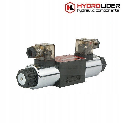 DISTRIBUIDOR HIDRÁULICO VÁLVULA ELECTROMAGNÉTICA 3-POZ CETOP 3 NG6 J 24V HYDROLIDER 