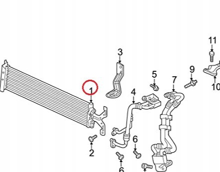 AUDI Q3 F3 RADIATEUR HUILES 5QF317019B ORIGINALE