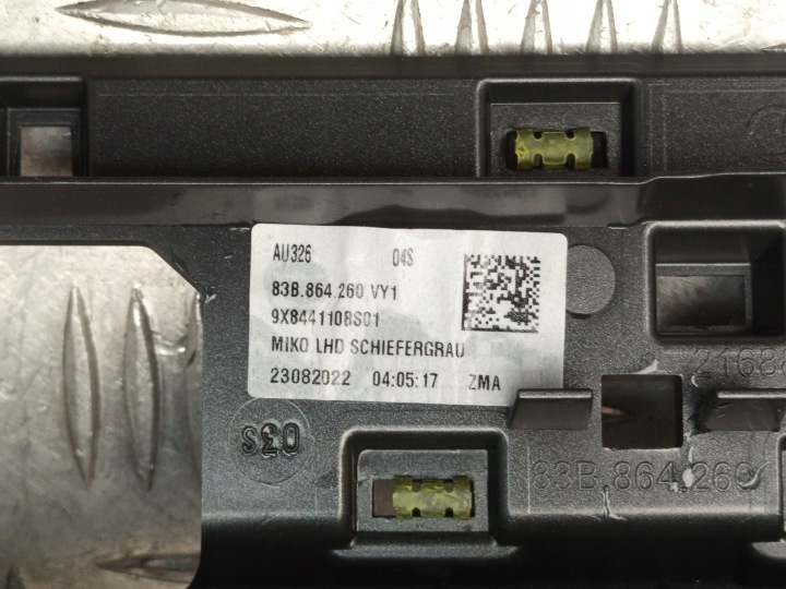 AUDI Q3 PROTECTION CHÂSSIS TUNNELS CENTRAL 83B864260