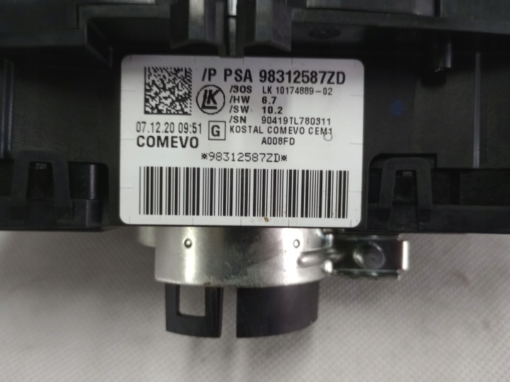 CITROEN C3 III 2021 COMMUTATEUR COMPOSITE BANDE 98312587ZD EUROPE