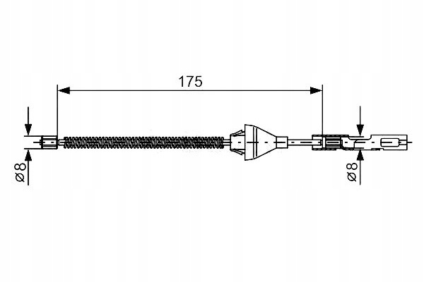 CABLE HAM. RECZ. FORD T. FOCUS 99- 04- FIESTA 01- LE- PR 