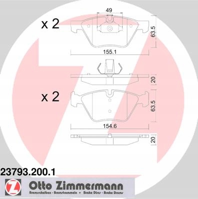 DISCS PADS ZIMMERMANN FRONT BMW 5 E60 E61 310MM photo 3 - milautoparts-fr.ukrlive.com