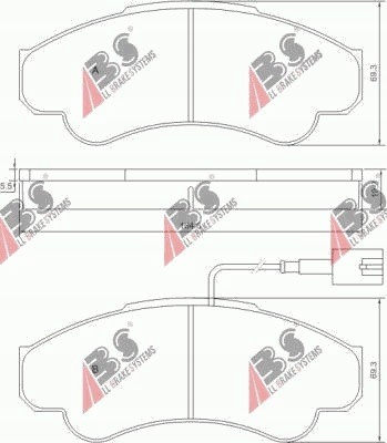 ZAPATAS DE FRENADO PARTE DELANTERA CITROEN JUMPER 2002- 