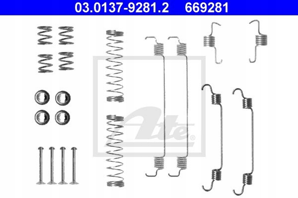 ATE 03.0137-9281 SPRINGS DO PADS BRAKE P 