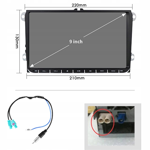 RADIO ANDROID VW PASSAT B6 2005-2010 SIM 8/128GB 