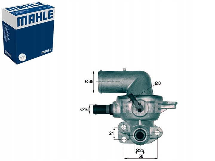 TI 133 88D TERMOSTATO CHRYSLER 88C VOYAGER IV 2,5CRD MAHLE 