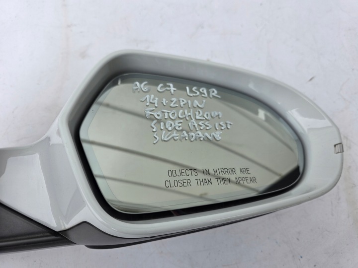 RÉTROVISEUR DROIT PLIANT 14 2 GOUPILLE AUDI A6 C7 PHOTOCHROME SIDE ASSIST LS9R