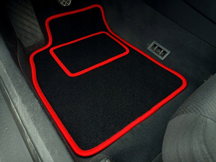 ALFOMBRILLAS ESCOBILLAS DE FELPA PARA ALFA ROMEO 166(1998-2007)CZERWONE FORRO 