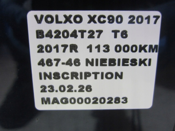 VOLVO XC90 XC 90 II GAUCHE ARRIÈRE PORTES COMPLET ARRIÈRE GAUCHE COULEUR 467-46 2016R