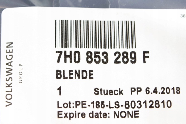 VW TRANSPORTER T5 GAUCHE INFÉRIEURE MOULURE MONTANTS B NEUF ORIGINALE 7H0853289F