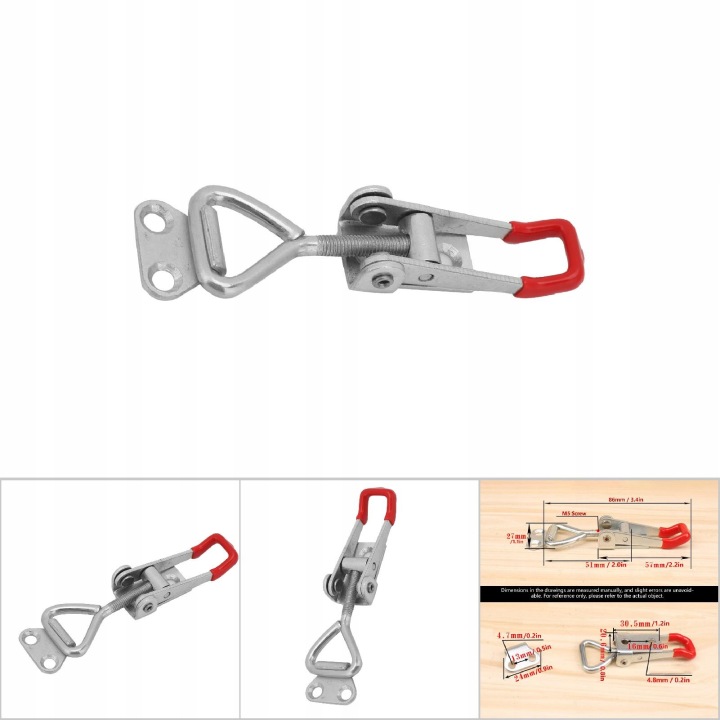 LEVIER TOGGLE CLAMP 4001 TROJKATNY LOQUET AVEC ACIER WEGLOWEJ ACTION 4002 4003