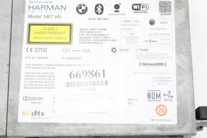 LECTEUR DE CARTE NAVIGATION HARMAN 9387568 BMW F10 F11 LIFT 10-17