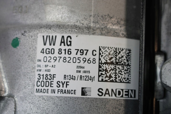 AUDI E-TRON POMPE CLIMATISATION 4G0816797C COMPRESSEUR COMPRESSEUR CLIMATISATION 4KE260087L 4G0