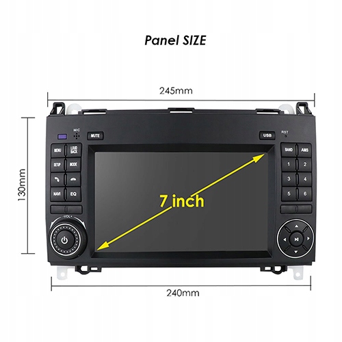 RADIO GPS ANDROID MERCEDES W245 W639 W906 SPRINTER 