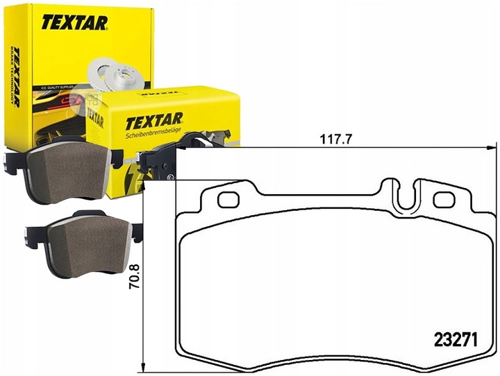 TEXTAR 2327181 SABOTS DE FREIN DE FREIN EPAD AVANT photo 9 - milautoparts-fr.ukrlive.com