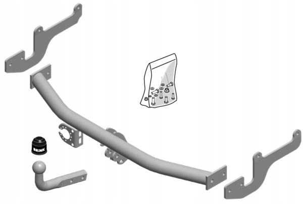 BRINK BARRA DE REMOLQUE GANCHO DE REMOLQUE RENAULT CLIO IV (BH_) 12- 