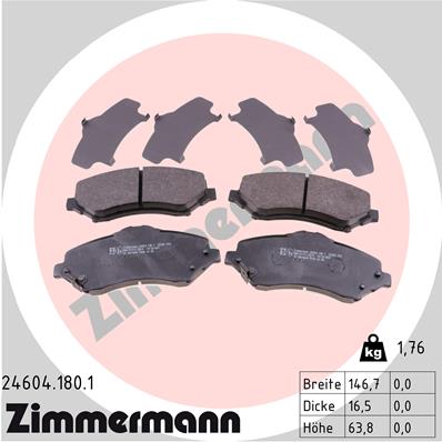 SABOTS DE FREIN DE FREIN AVANT DODGE JOURNEY 2.0 CRD 2.4 photo 2 - milautoparts-fr.ukrlive.com