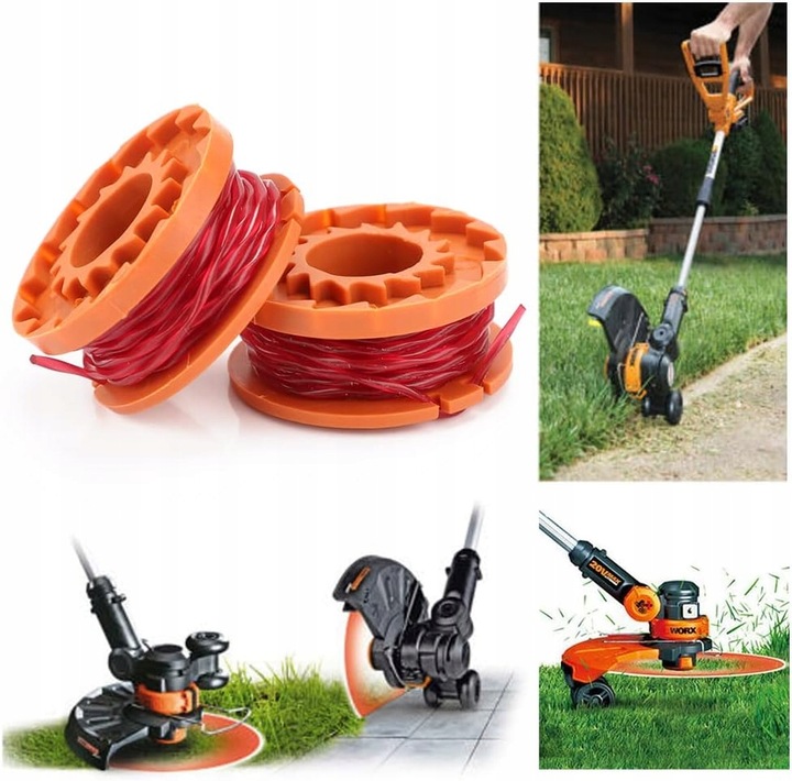 8 PIEZAS LINIA SZPULI I PROTECCIÓN DO WORX TRIMMER WA0004 WA0010 