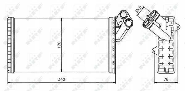 NRF 58066 WYMIENNIK CIEPLA, CALEFACCIÓN INTERIOR 