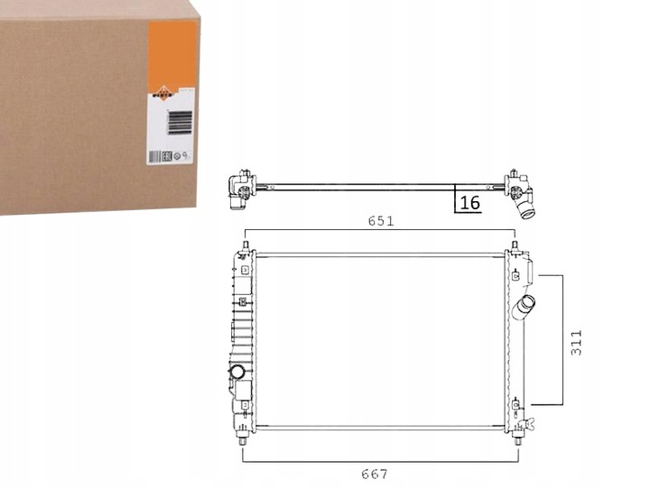 NRF 58505 RADIATEUR DE MOTEUR photo 4 - milautoparts-fr.ukrlive.com