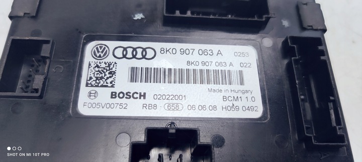 MODULE DE CONFORT AUDI A4 B8 A5 8T Q5 8R 8K0907063A photo 6 - milautoparts-fr.ukrlive.com