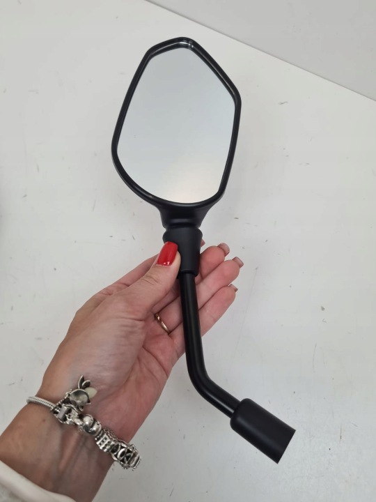 KIT MIROIRS MOTOCYCLISTES EVERMOTOR E4 80 X 145 MM NOIR 360° 2 PIÈCES