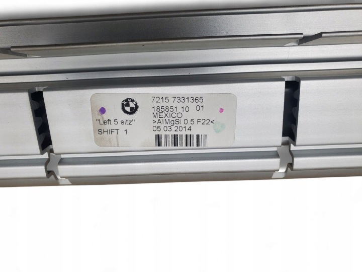 BMW X5 F15 7331365 ARRIÈRE CÔTÉ GAUCHE AUTRE ÉLÉMENTS WYKONCZENIA COUVERCLES DE COFFRE