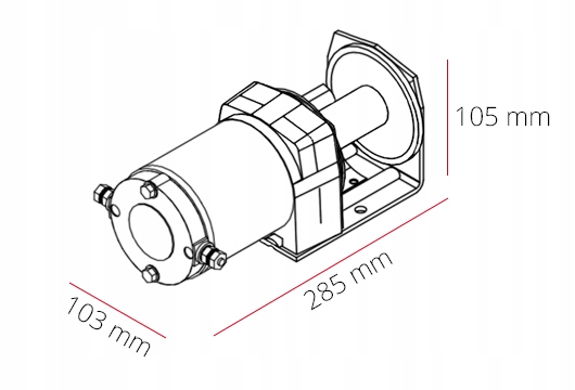 2000LB SUKTUVAS DRAGON 12V ELEKTRINĖ ĮTRAUKIKLIS LINOWA : PLŪGO QUADA nuotrauka 6