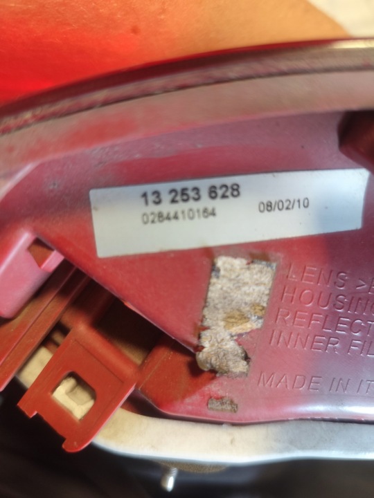 PHARE ARRIÈRE ARRIÈRE DROITE OPEL MERIVA B GM 13253628