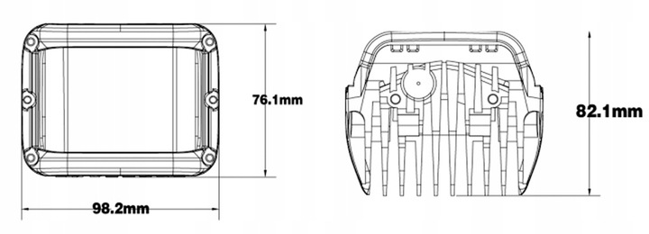 2 PIEZAS FARO EN FUNCIONAMIENTO DIODO LUMINOSO LED HALÓGENO DOSWIETLENIE ZAKRET 