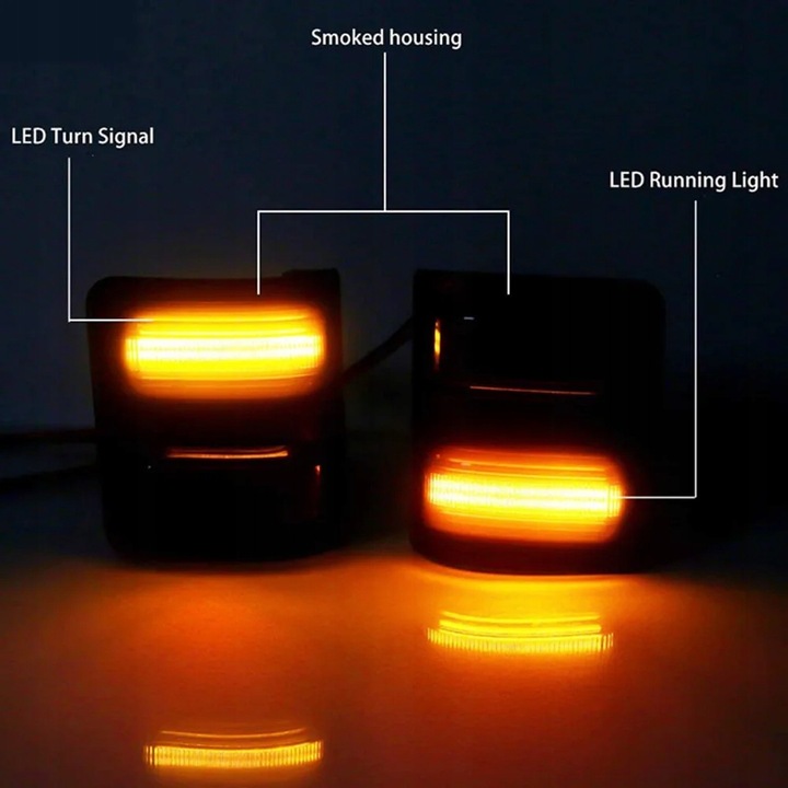 OWSKAZ LUZ DIRECCIONAL MIGAJACE LUZ PARA 2008-2016 FORD F250 F350 F450 SÚPER DUTY 