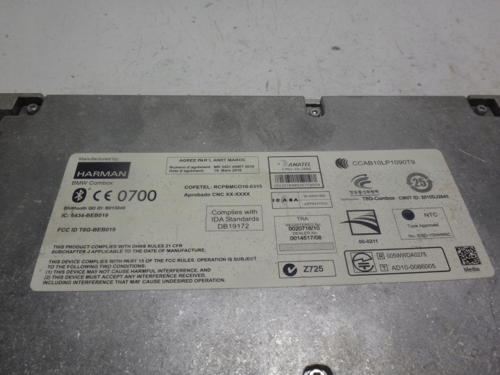 MODULE COMBOX BLUETOOTH BMW F01 F07 F10 X3 F25