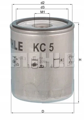 MAHLE KC 5 FILTRO HIDRÁULICO 