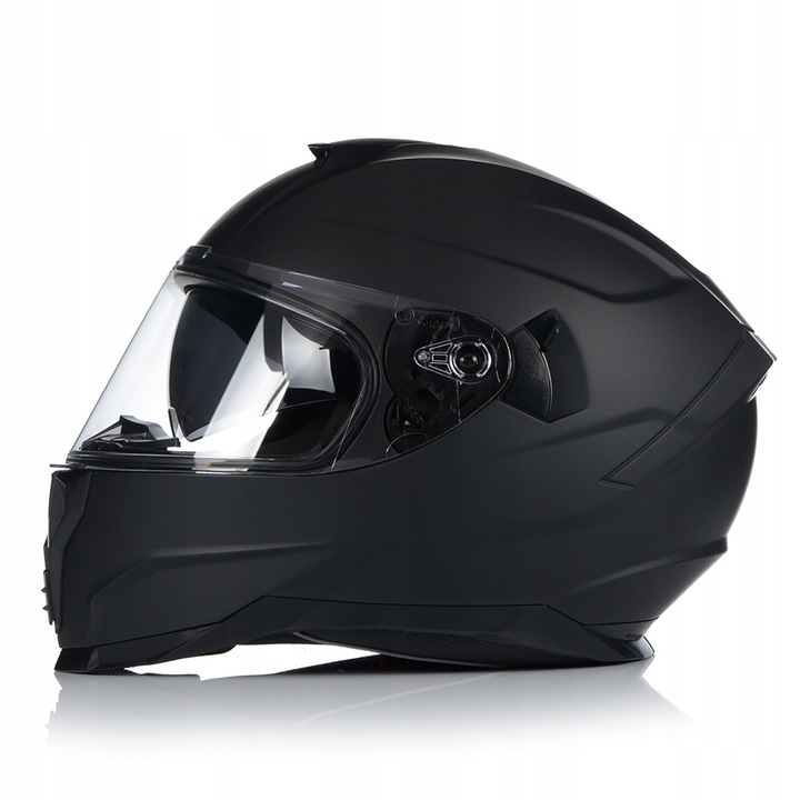 CASCO PARA MOTOCICLETA NAXA F28/B NEGRO MATT + TAPAOBJETIVO 