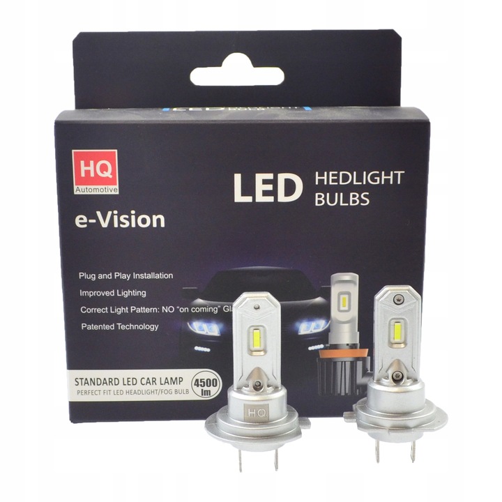 LUCES H7 DIODO LUMINOSO LED 12V 6000K ORIGINAL TAMAÑO 1:1 