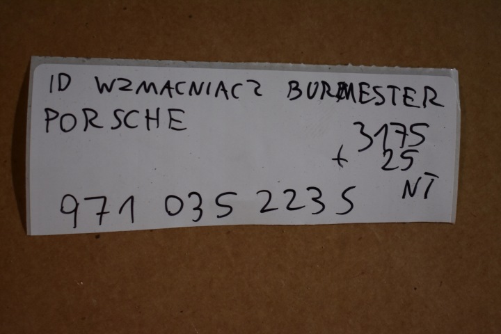 PARFAIT AMPLIFICATEUR BURMESTER PORSCHE 1